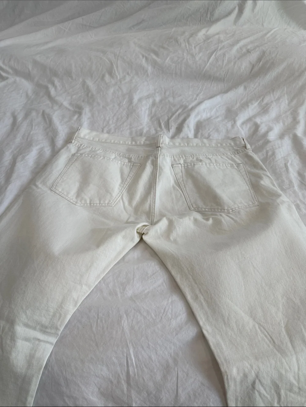 J Crew Men's White Slim Jeans - Classic Clean Look,36 X 32,Model 484